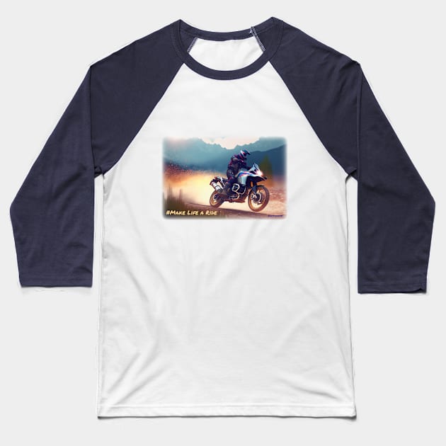 Ripping 'round the turn Baseball T-Shirt by advmotoart